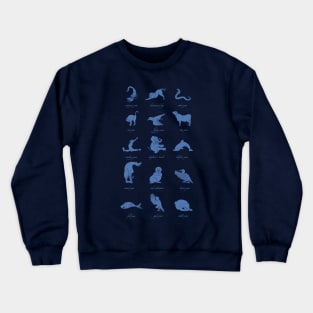 Animal Yogis_Blue Crewneck Sweatshirt
